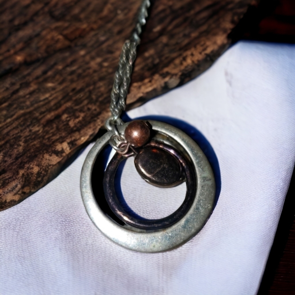 Copper and Silver Necklace